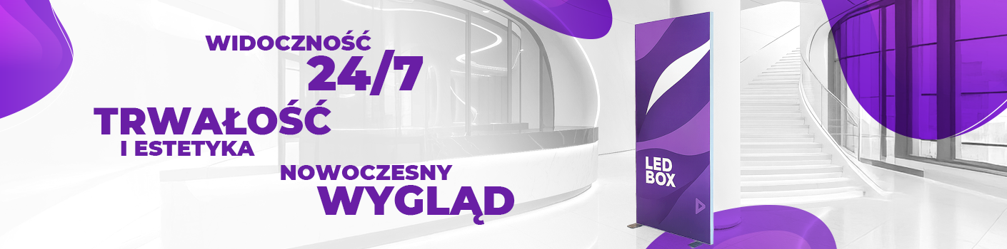 LED box – podświetlany kaseton reklamowy - baner do bloga